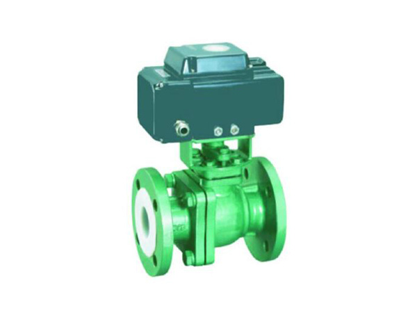 Steel housing lined flange ball valve