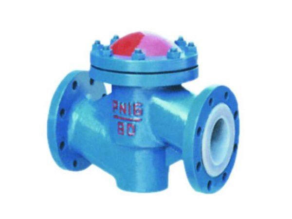 Lining flange check valve